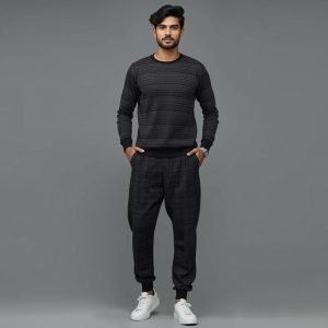 New Winter Fashion Full Sleeves T-shirt & Full Trouser Combo (Set) For Men