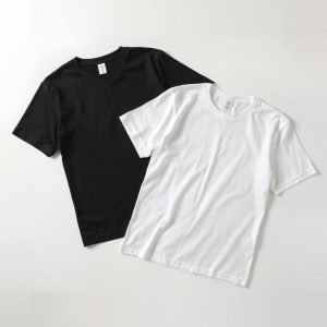 100% Cotton 2 Pic T-Shirt Balak And white For Men's