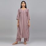 Stripe Design Cotton Kurtis For Women