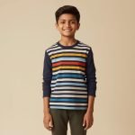 Full Sleeve Striped T-shirts For Kids