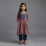 Overall Print Cotton Frock For Baby Girls